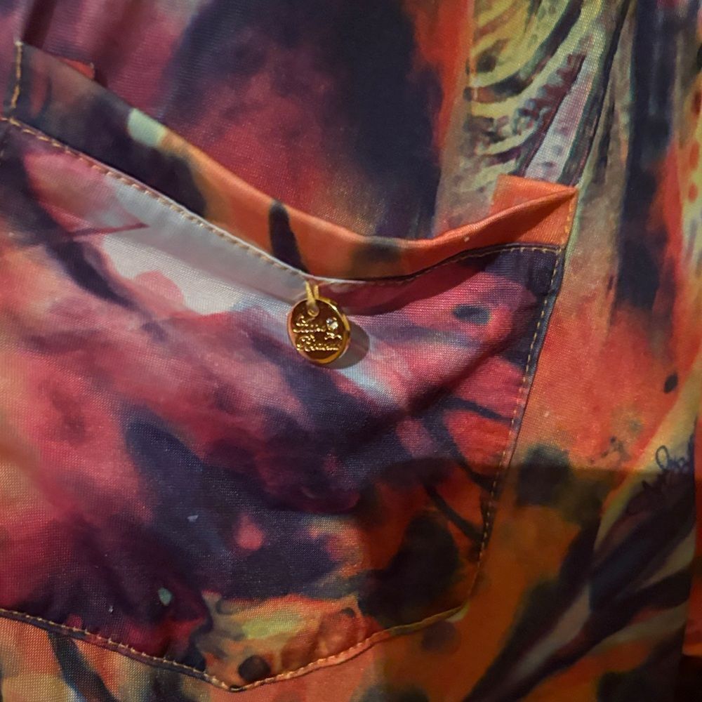 Vibrant Multi Colored Apple Bottom Romper - Picture 4 of 6